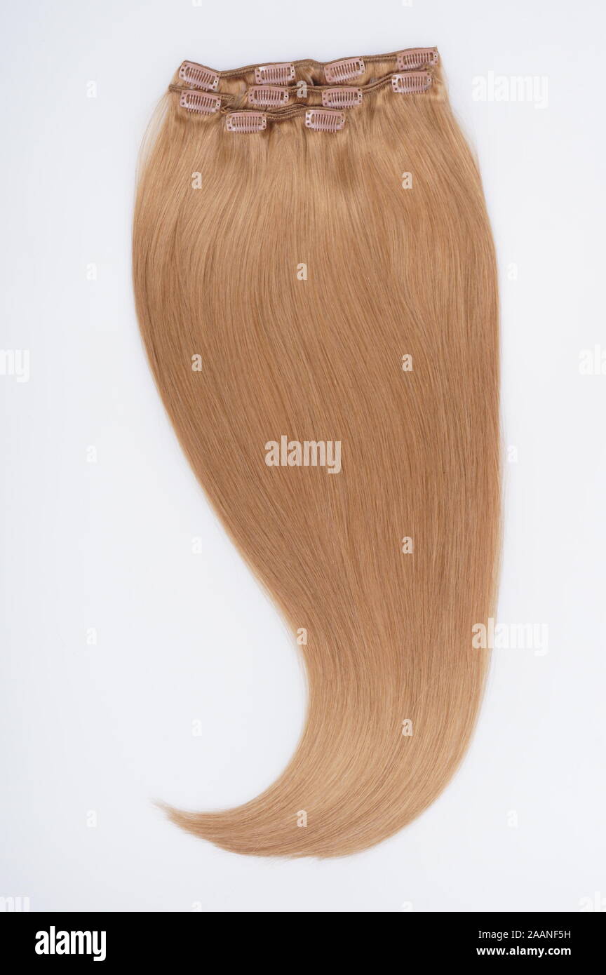 Gerade virgin remy Haar extensions Bundles Stockfoto