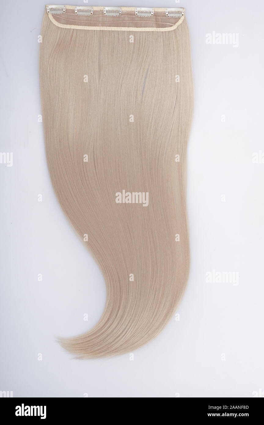 Gerade virgin remy Haar extensions Bundles Stockfoto