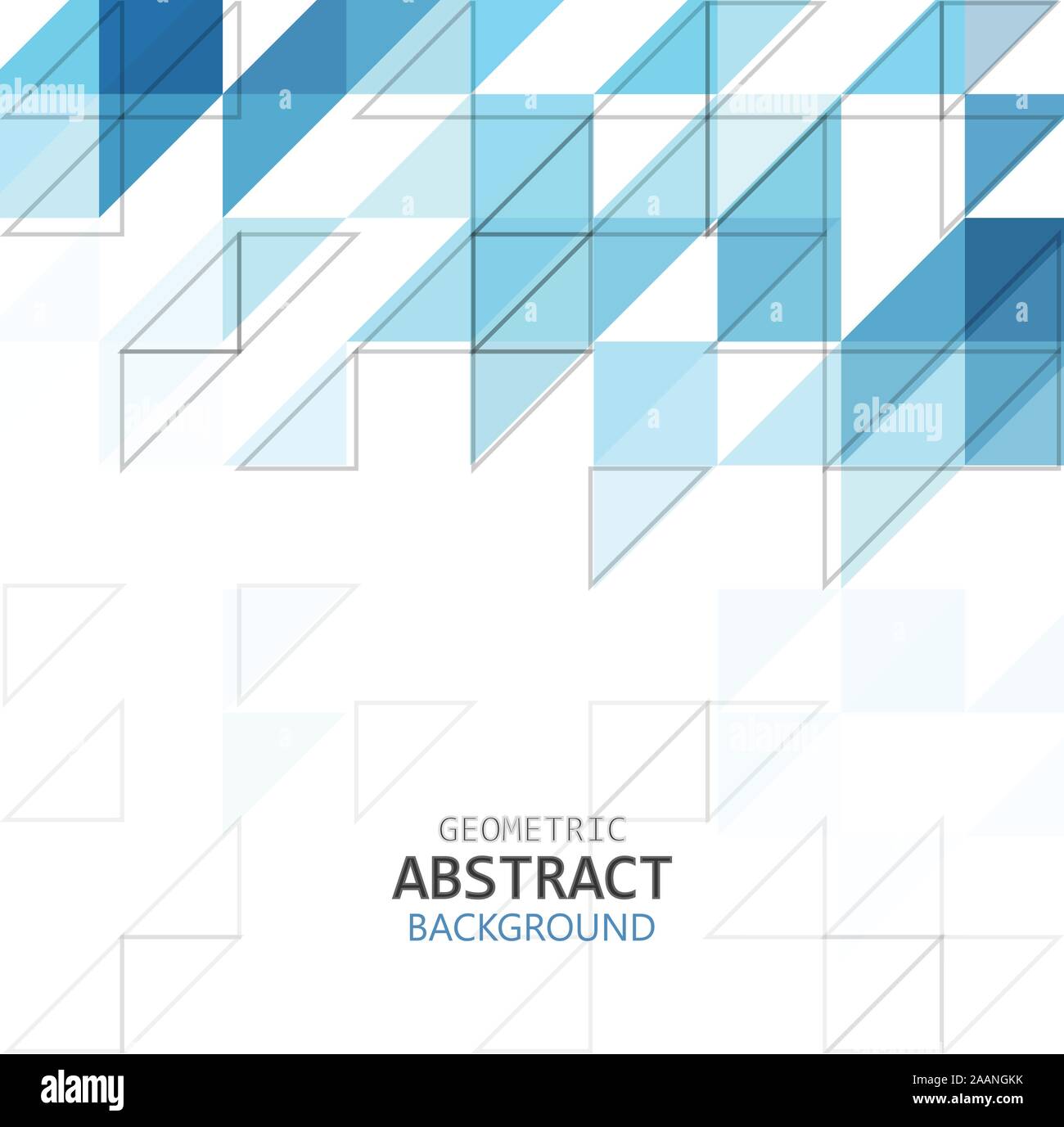 Abstrakte geometrische Muster blaue Farbe Illustration isoliert auf weißem Hintergrund mit Kopierraum, Vektor eps 10 Stock Vektor