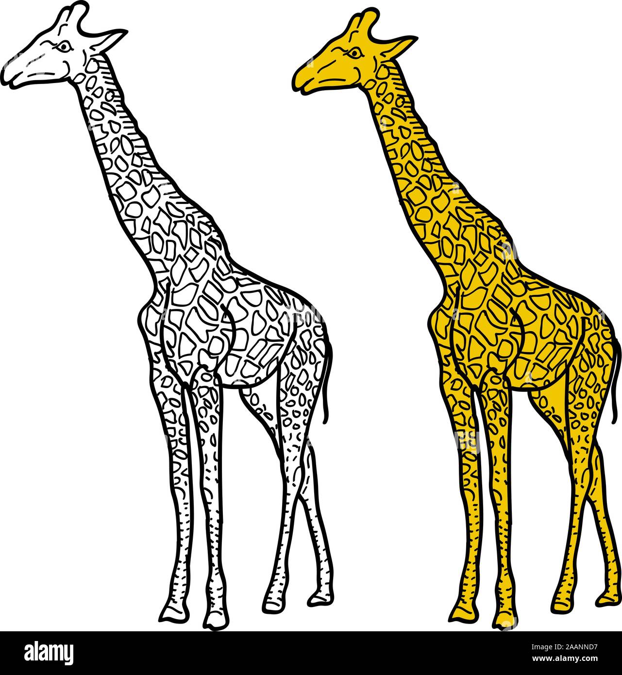 Wee Blue Coo Geburtstagskarte „Giraffe Mit Blauem Stift“ – Skizzen-Design, 15 X 15 Cm, Umweltfreundlich
