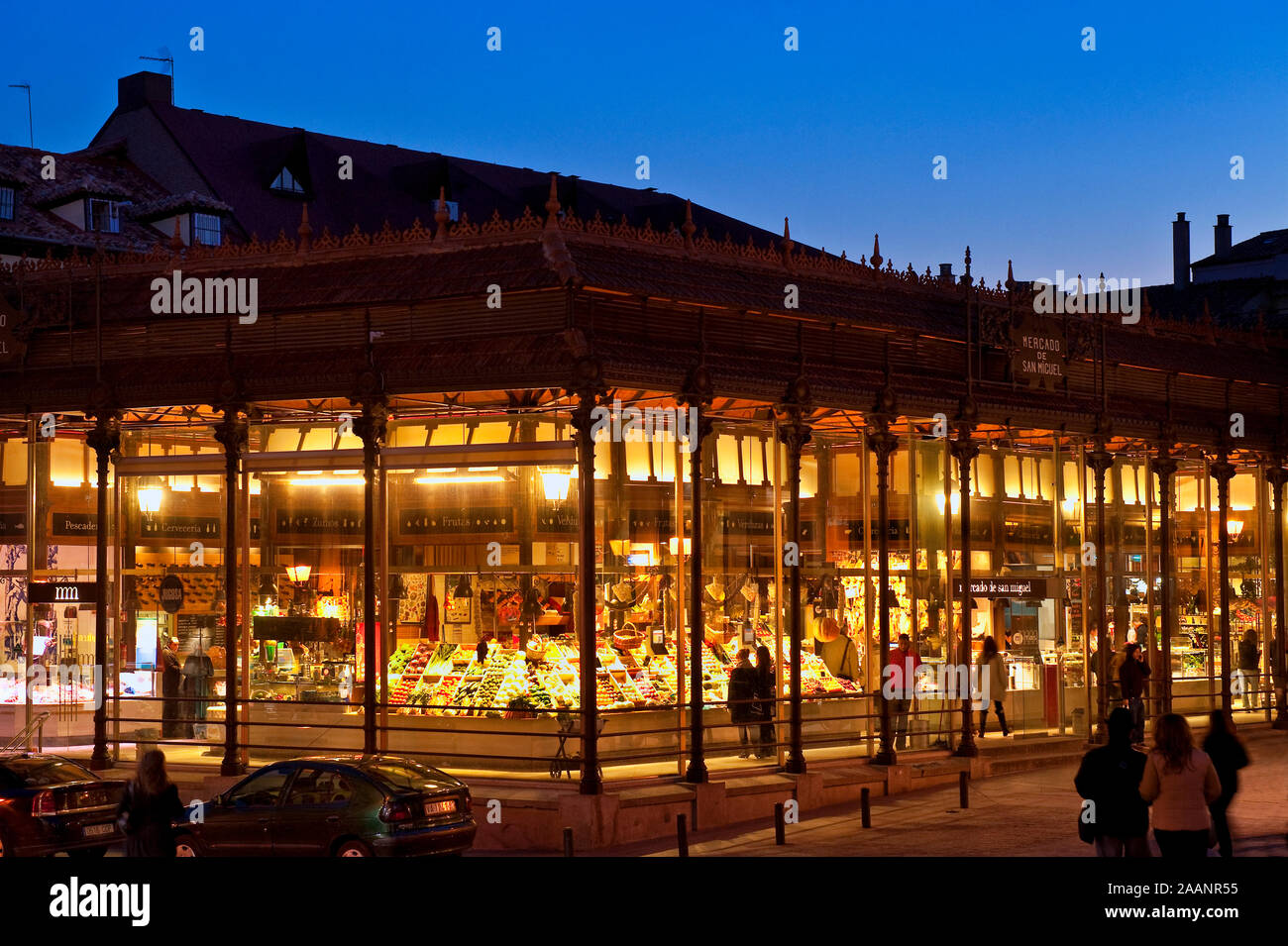 Mercado de San Miguel, Madrid, Spanien. Stockfoto