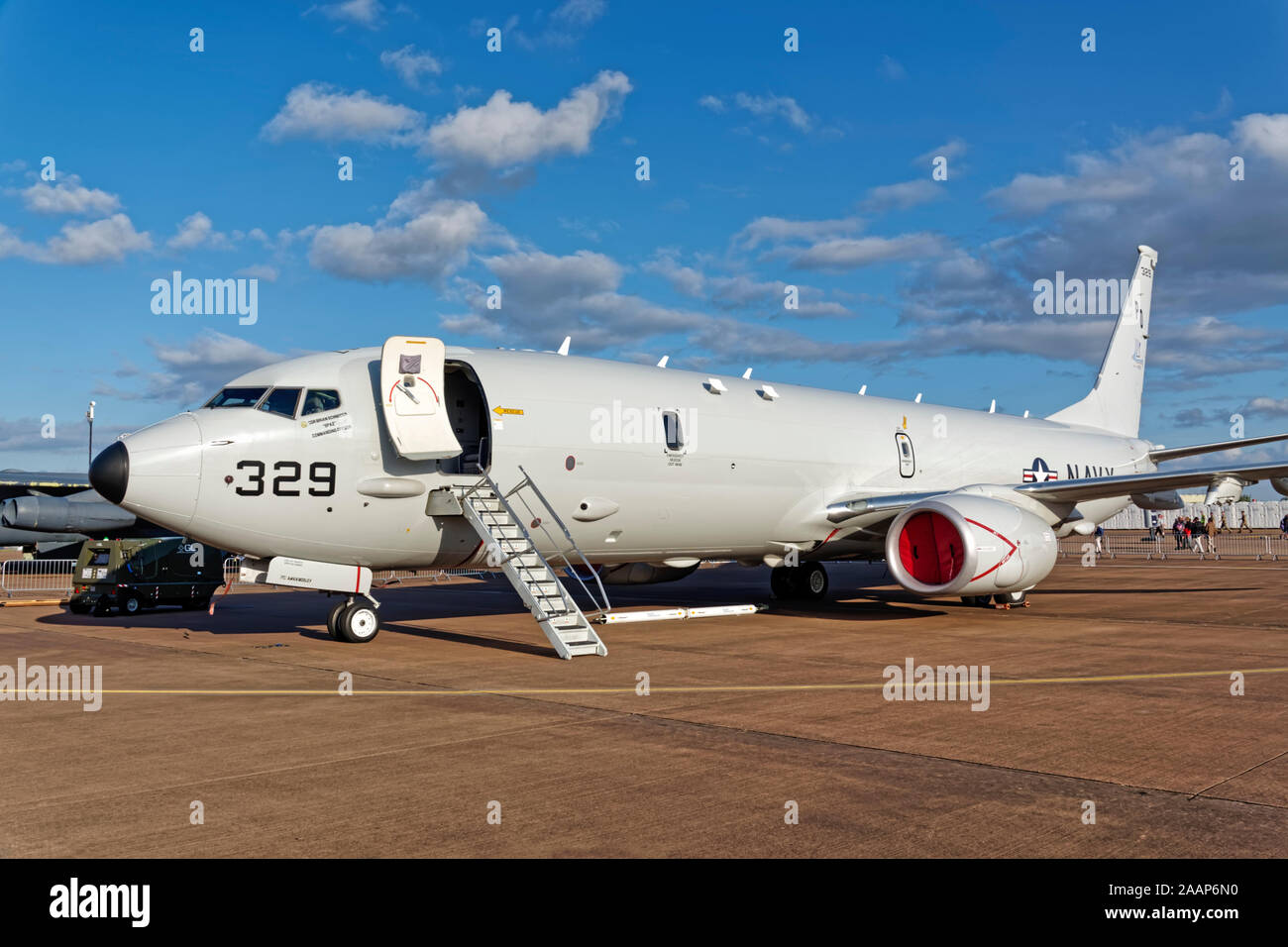 Die United States Navy Boeing Poseidon P8-A, Seeüberwachungsflugzeuge, 169329/PD 329, 2019 RIAT, RAF Fairford, England Stockfoto