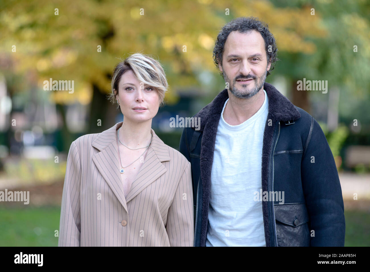 Fotoauftrag der 'Nati due volte" (zweimal geboren) im Casa del Cinema, Roma, Italia Stockfoto