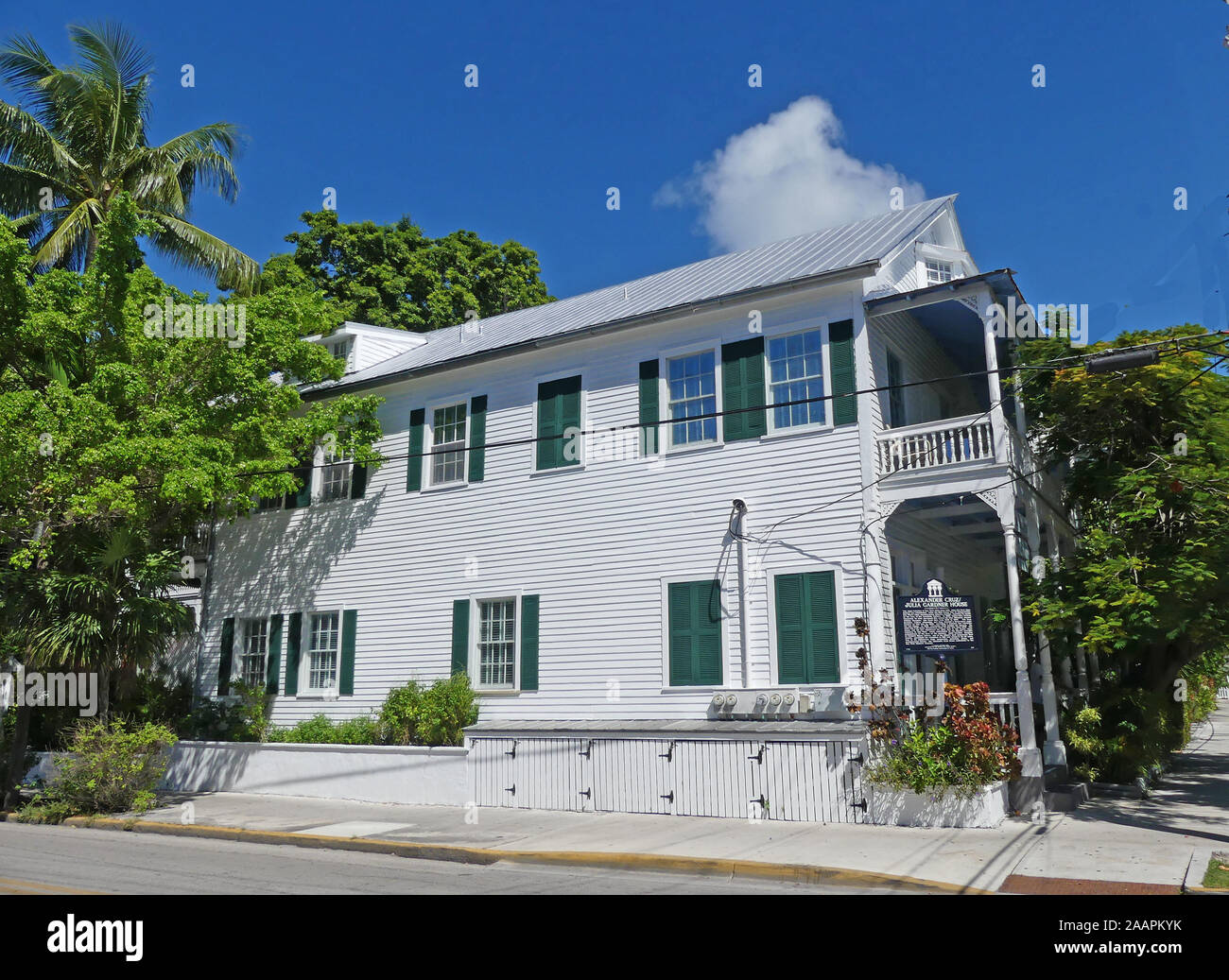 KEY WEST, Florida. Die Alexander Cruz-Julia Gardner Haus. Foto: Tony Gale Stockfoto