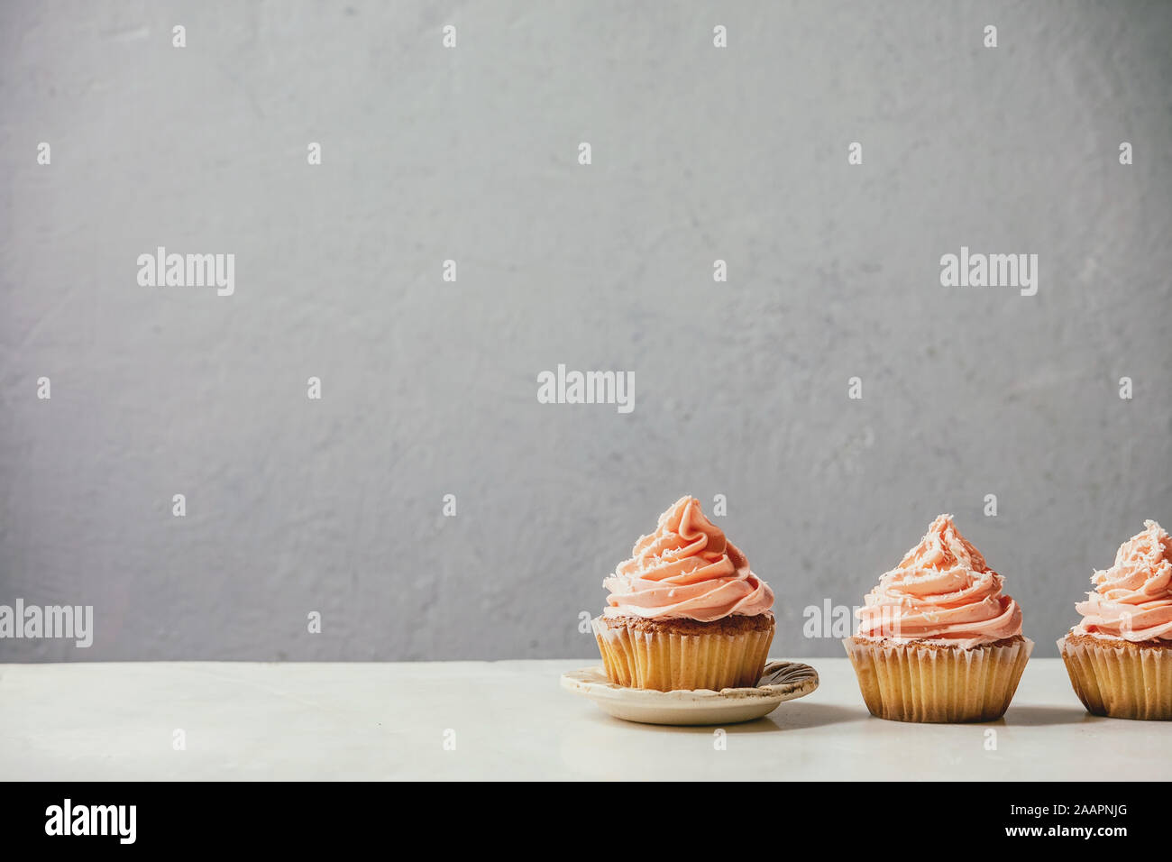 Hausgemachte Kuchen mit buttercream Stockfoto