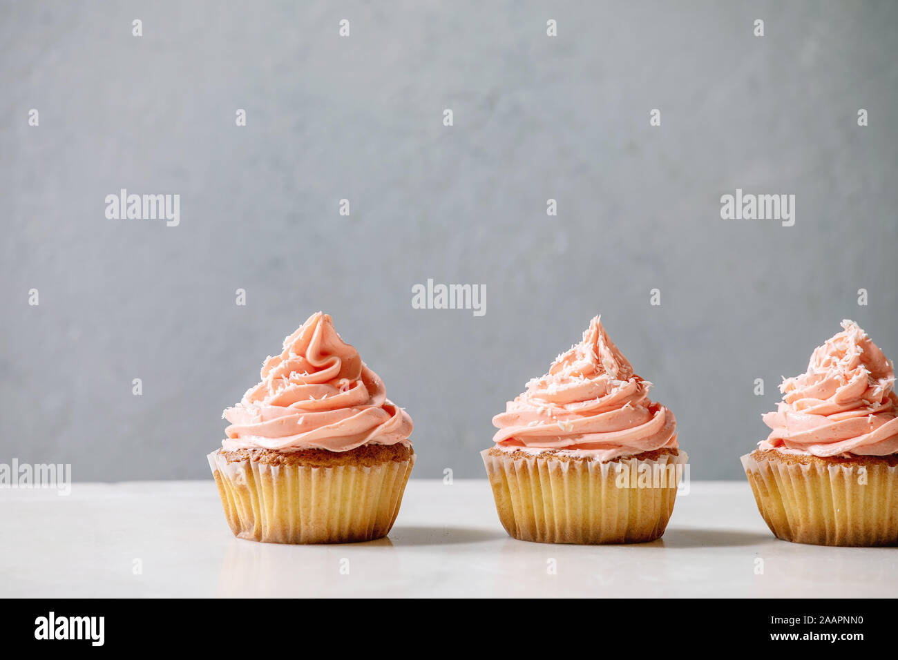 Hausgemachte Kuchen mit buttercream Stockfoto