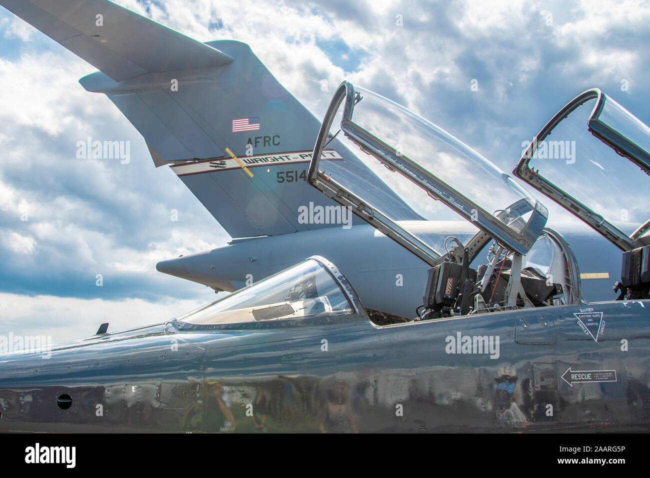 Flugzeuge auf Anzeige-Sun nÕ Fun Airshow, Lakeland, Florida Stockfoto