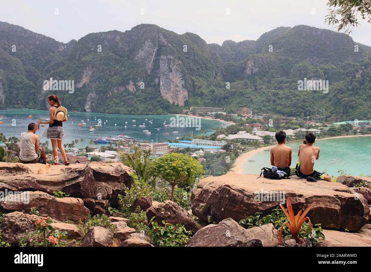 View Point Ko Phi Phi Stockfoto