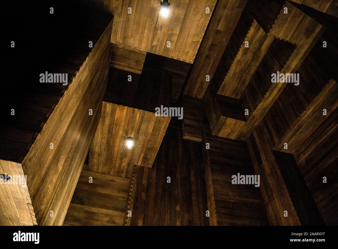 Interieur der Zimmer von Antony Gormley im Beaumont, Mayfair, London, Großbritannien Stockfoto