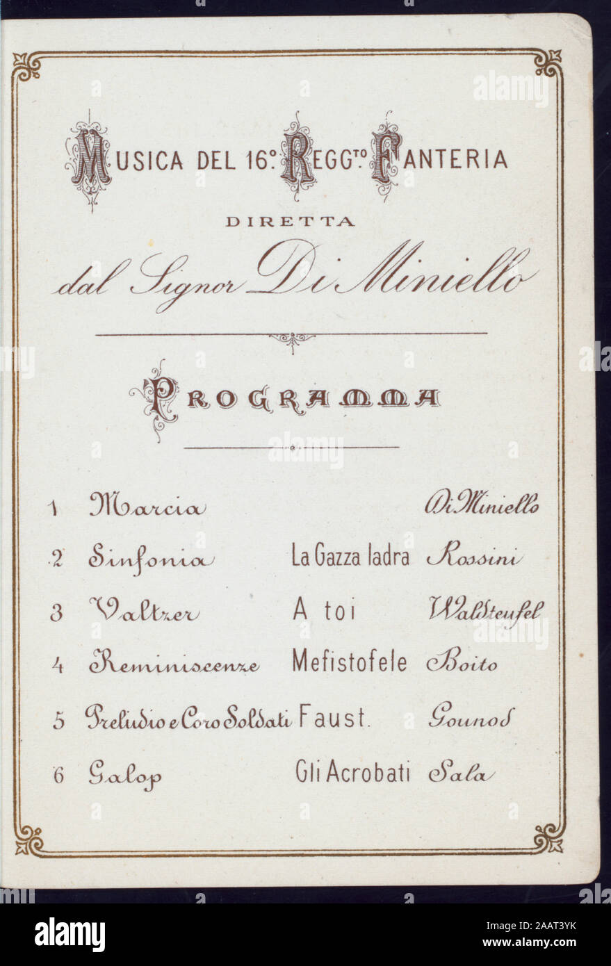 Abendessen im QUIRINEL PALACE) (Besitz) (KÖNIG HUMBERT VON ITALIEN) (at) ROM, ITALIEN (für;) Französisch; UMFASST WEINE MIT DEN EINZELNEN GÄNGEN serviert; musikalische Programm enthalten; KÖNIGLICHEN WAPPEN IN FARBE AUF DEM DECKEL; NAME DES CONTES DE LUTKE handschriftlich auf der Abdeckung an. Informationen zum SPONSOR UND VERANSTALTUNG VON HANDSCHRIFTLICHEN NOTIZEN AUF DEN ORDNER; Abendessen im QUIRINEL PALACE?] [von] [KÖNIG HUMBERT VON ITALIEN?][at]ROM, ITALIEN (für;) Stockfoto