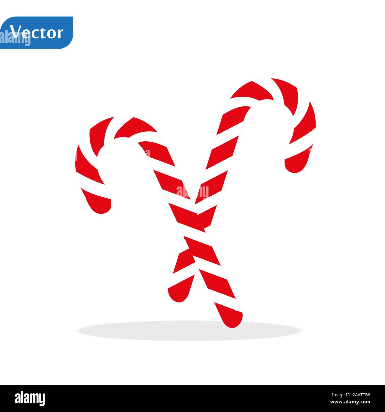 Weihnachten Candy Cane, Weihnachten, Weihnachten stick, Red candy Eps 10. Stock Vektor