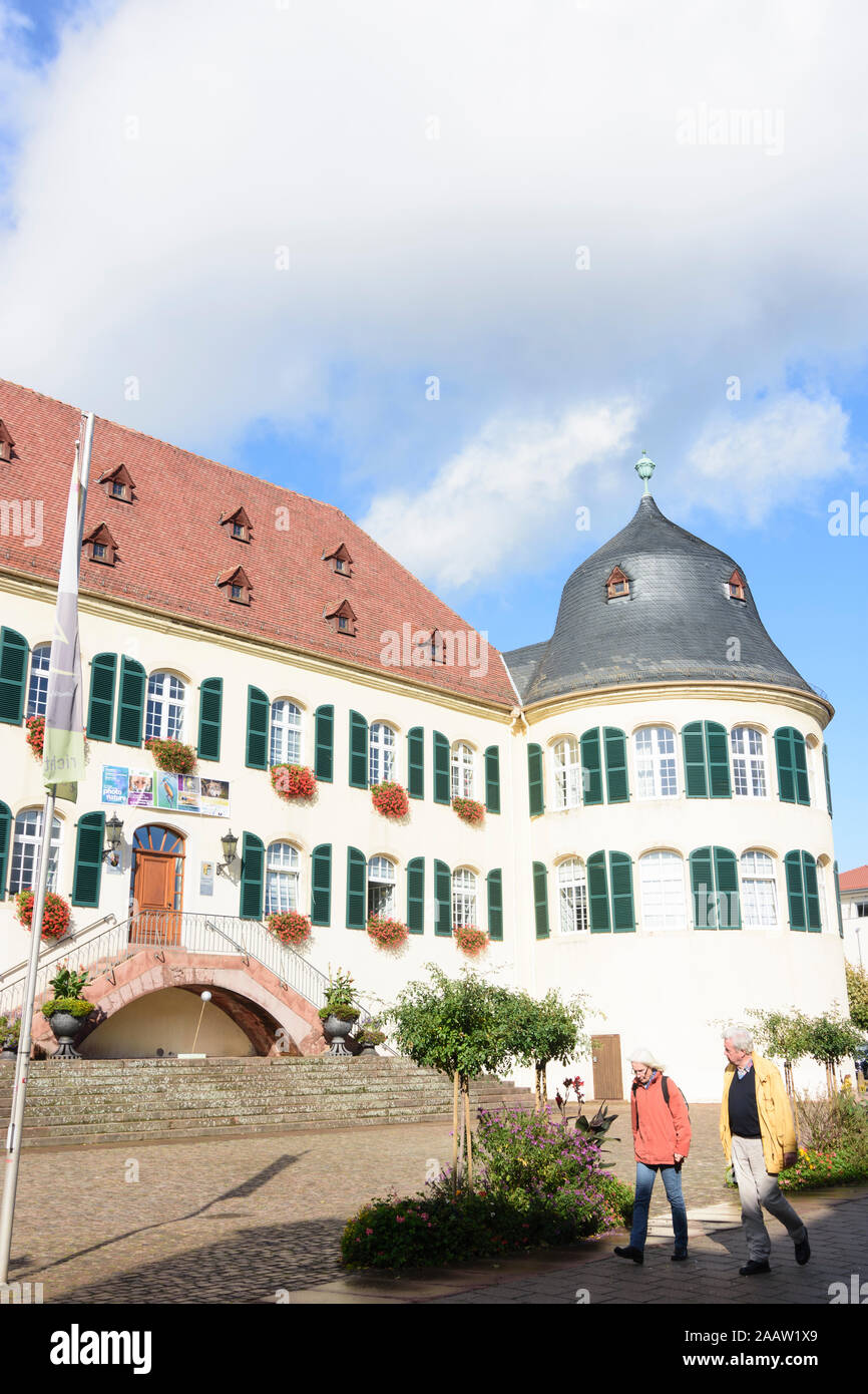 Bad Bergzabern: Schloss Bergzabern Schloss in der Weinstraße, Deutsche Weinstraße, Rheinland-Pfalz, Rheinland-Pfalz, Deutschland Stockfoto