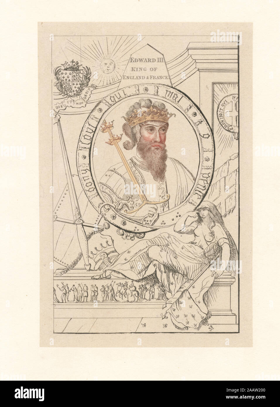 Edward III., König von England und Frankreich Stockfoto