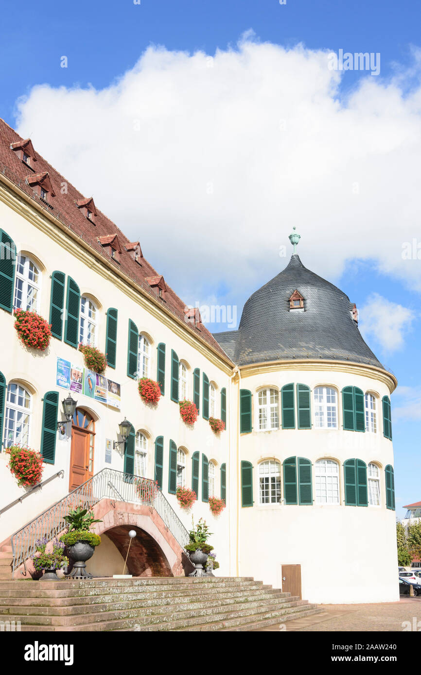 Bad Bergzabern: Schloss Bergzabern Schloss in der Weinstraße, Deutsche Weinstraße, Rheinland-Pfalz, Rheinland-Pfalz, Deutschland Stockfoto