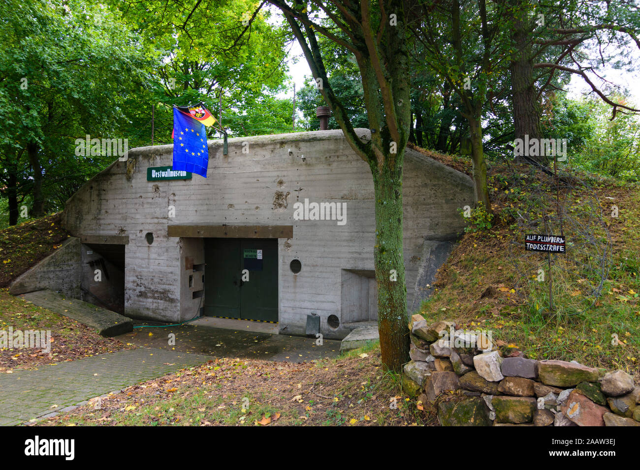 Bad Bergzabern: Westwall Museum in der Weinstraße, Deutsche Weinstraße, Rheinland-Pfalz, Rheinland-Pfalz, Deutschland Stockfoto