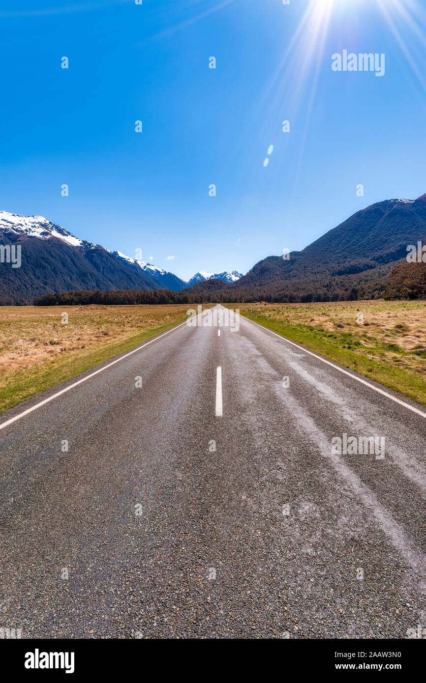 State Highway 94, Fiordland National Park, South Island, Neuseeland Stockfoto