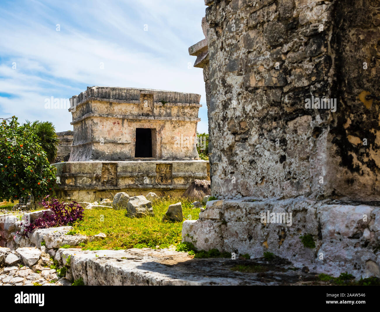 Mexiko, Yucatan, Riviera Maya, Quintana Roo, Tulum, archäologischen Ruinen von Tulum Stockfoto