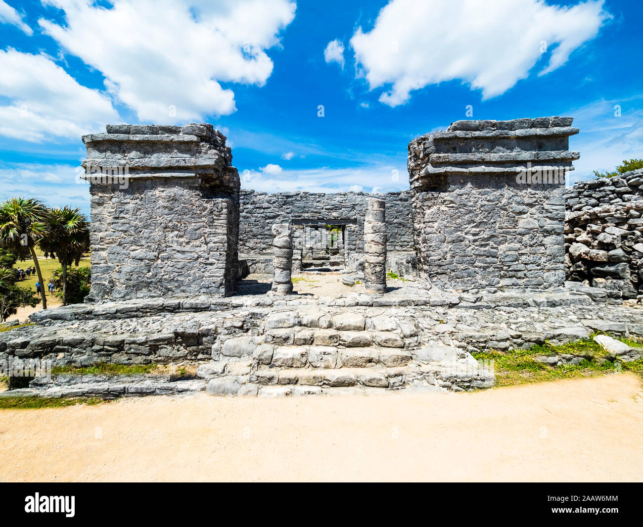 Mexiko, Yucatan, Riviera Maya, Quintana Roo, Tulum, archäologischen Ruinen von Tulum Stockfoto