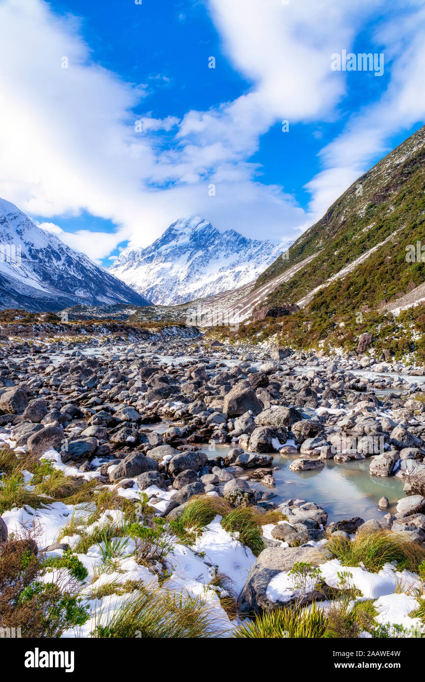 Neuseeland, Südinsel, malerische Berglandschaft Stockfoto