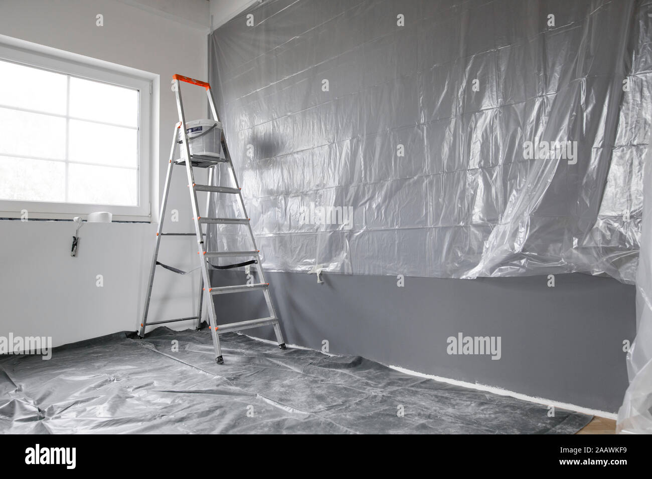 Renovierung der Zimmer Stockfoto