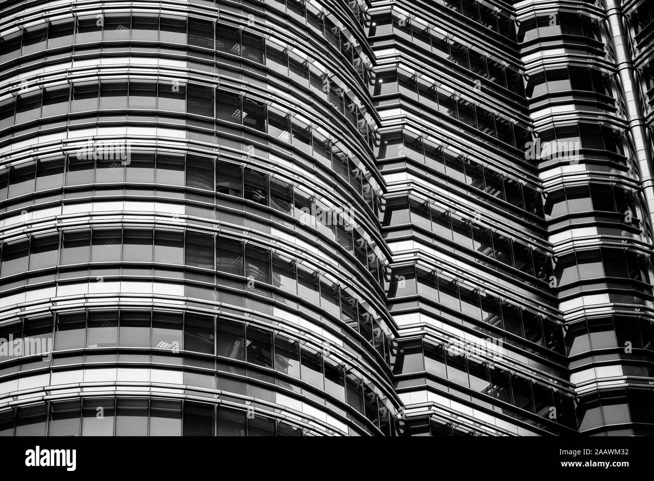Detail der modernen Architektur in Kuala Lumpur, Malaysia Stockfoto