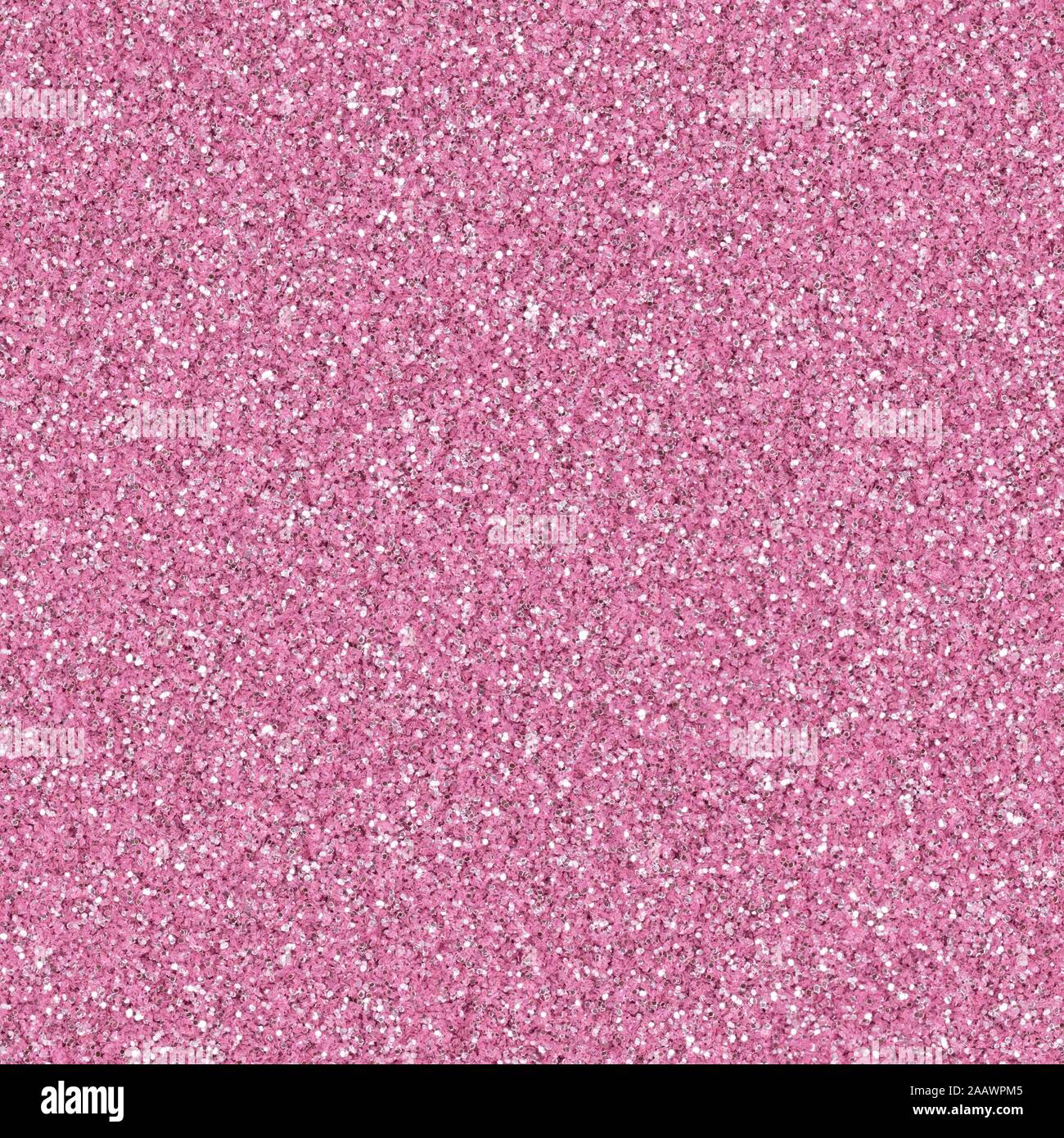 Glitter Textur in glänzendem Licht rosa Farbe. Weihnachten Abstract Background, nahtlose Muster. Stockfoto