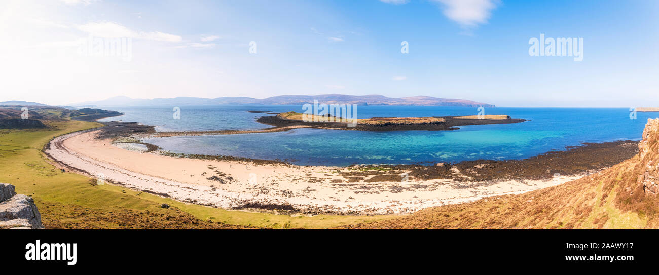 Malerischer Blick auf Coral Beach in Dunvegan, Isle of Skye, Highlands, Schottland, UK Stockfoto