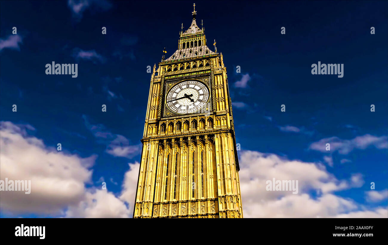 Big Ben Clock Tower in London, England Stockfoto