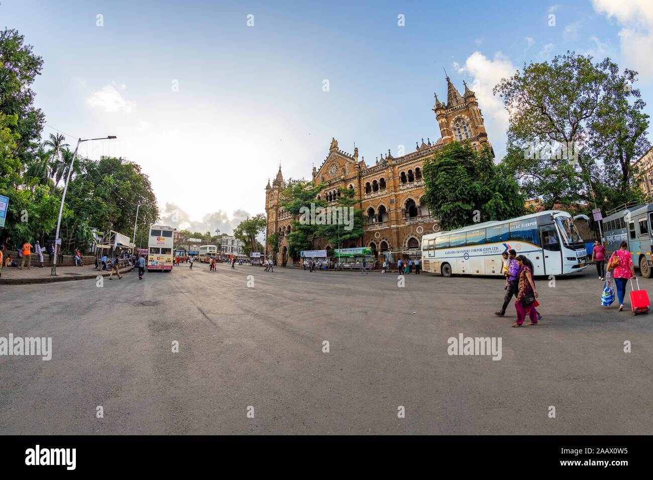 Mumbai Maharashtra Indien am 6. September 2019 Chhatrapati Shivaji Terminus früher Victoria Terminus in Mumbai, Indien ist ein UNESCO-Weltkulturerbe. Stockfoto