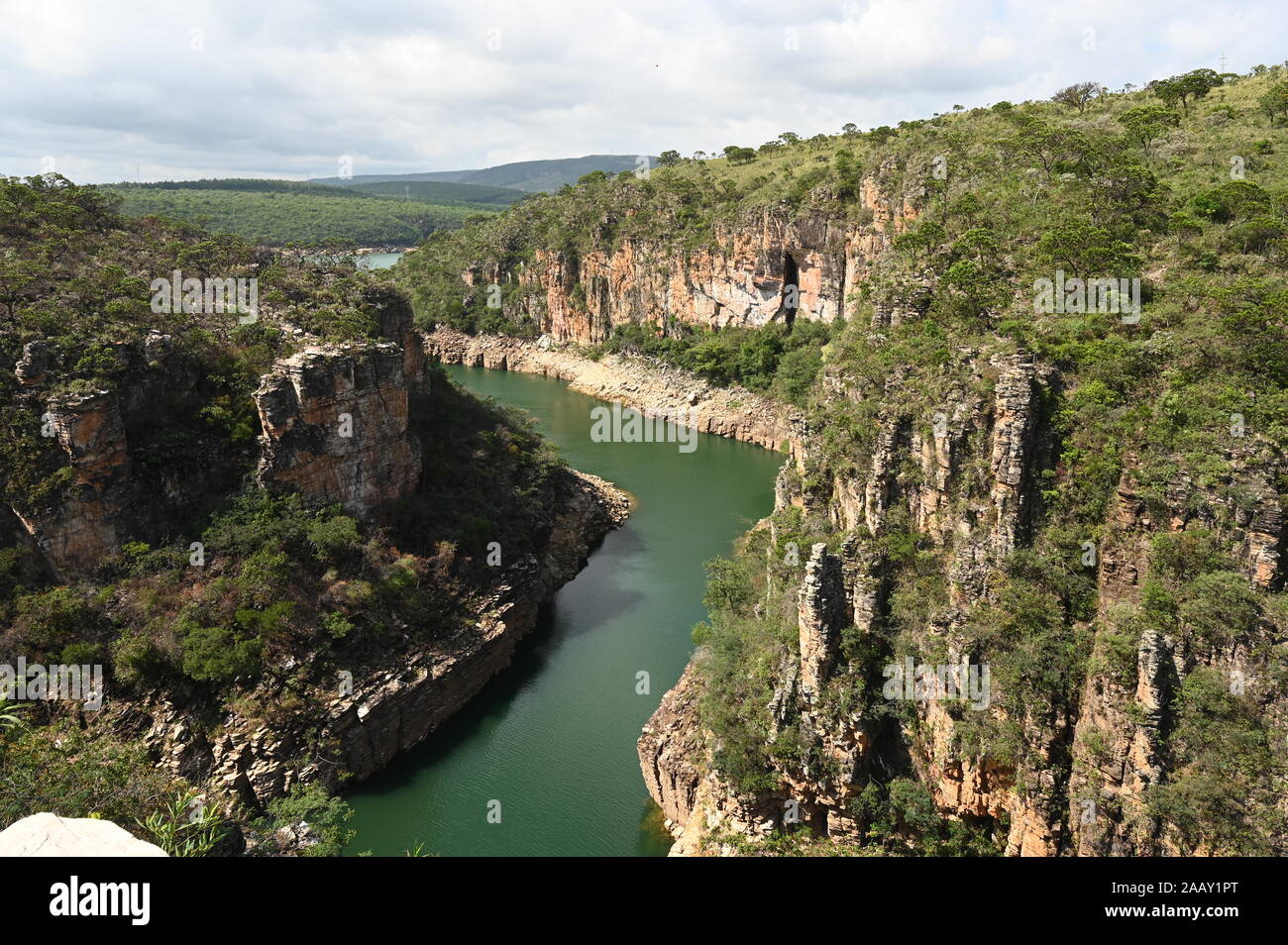 Canyons auf Capitolio Minas Gerais Brasilien Stockfoto