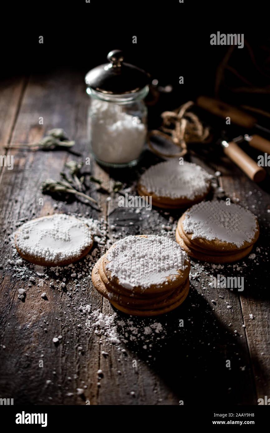 Süßes Dessert cookies gesundes Essen Stockfoto