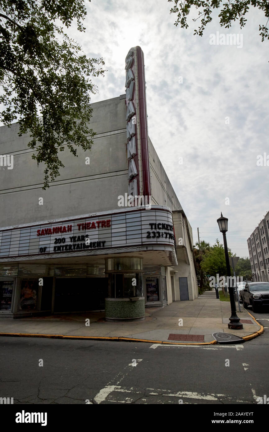 Historic Savannah theatre Savannah Georgia USA Stockfoto