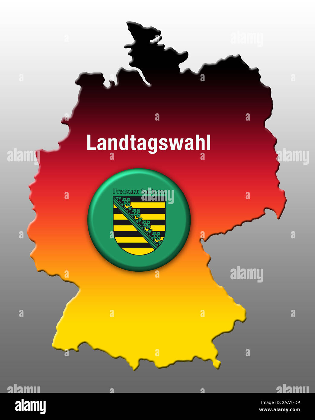 Landtagswahlen, Sachsen, Deutschland, Europa Stockfoto