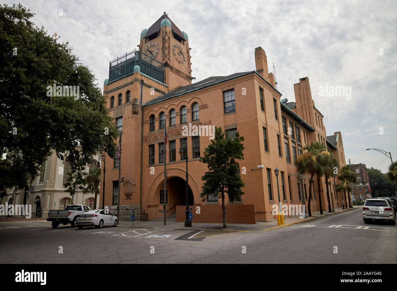 Ehemalige Chatham County Court House Old County courthouse Savannah Georgia USA Stockfoto