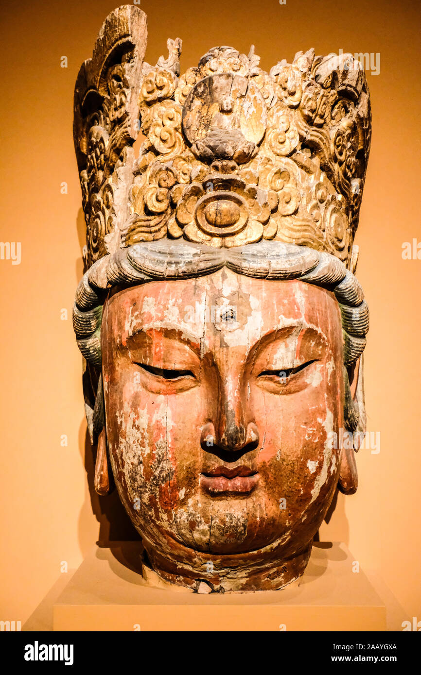 Skulptur von Buddha in China National Museum in Peking, China Stockfoto