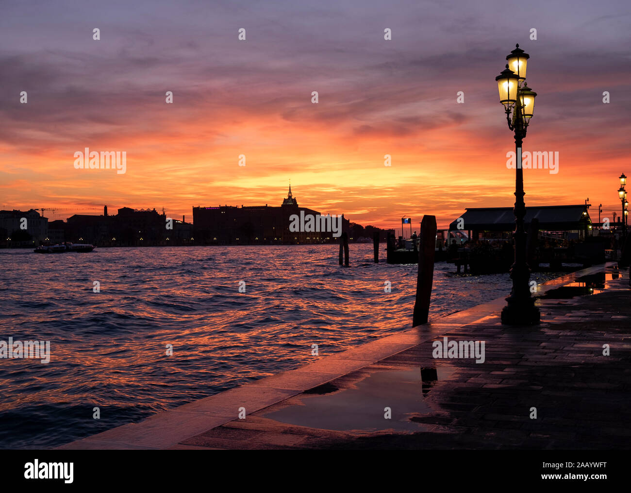 Blick auf die Insel Giudecca von Venedig Stockfoto