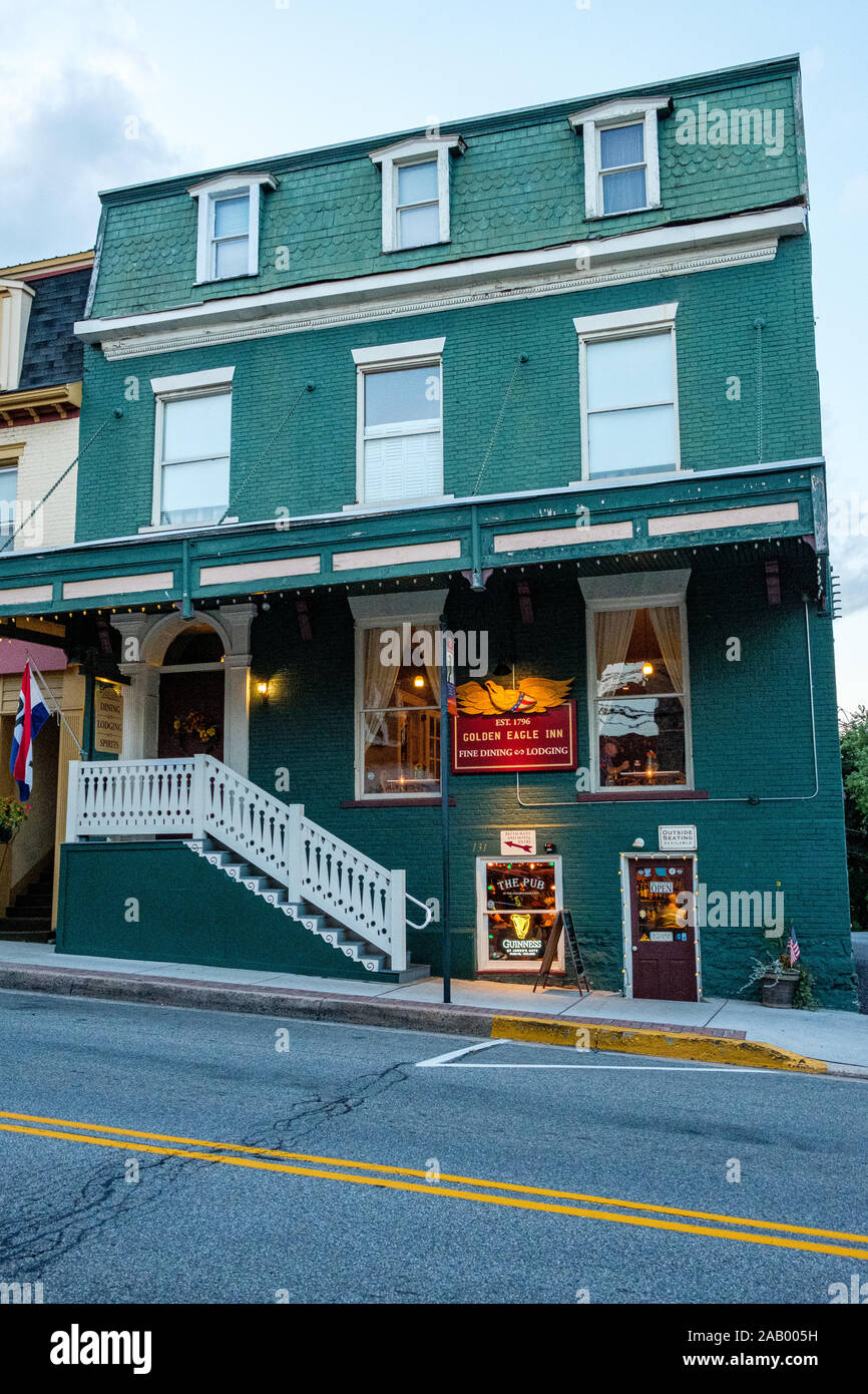 Golden Eagle Inn, 131 East Pitt Street, Bedford, PA Stockfoto