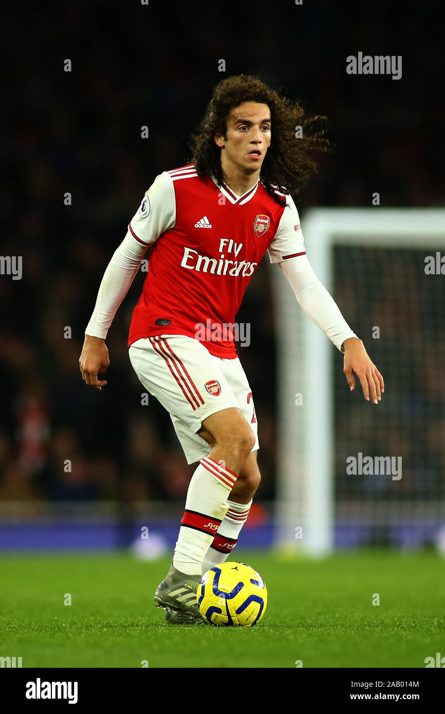 LONDON, Großbritannien, 23. November. Mittelfeldspieler Matteo Guendouzi von Arsenal in der englischen Premier League zwischen Arsenal und Southampton im Emirates Stockfoto