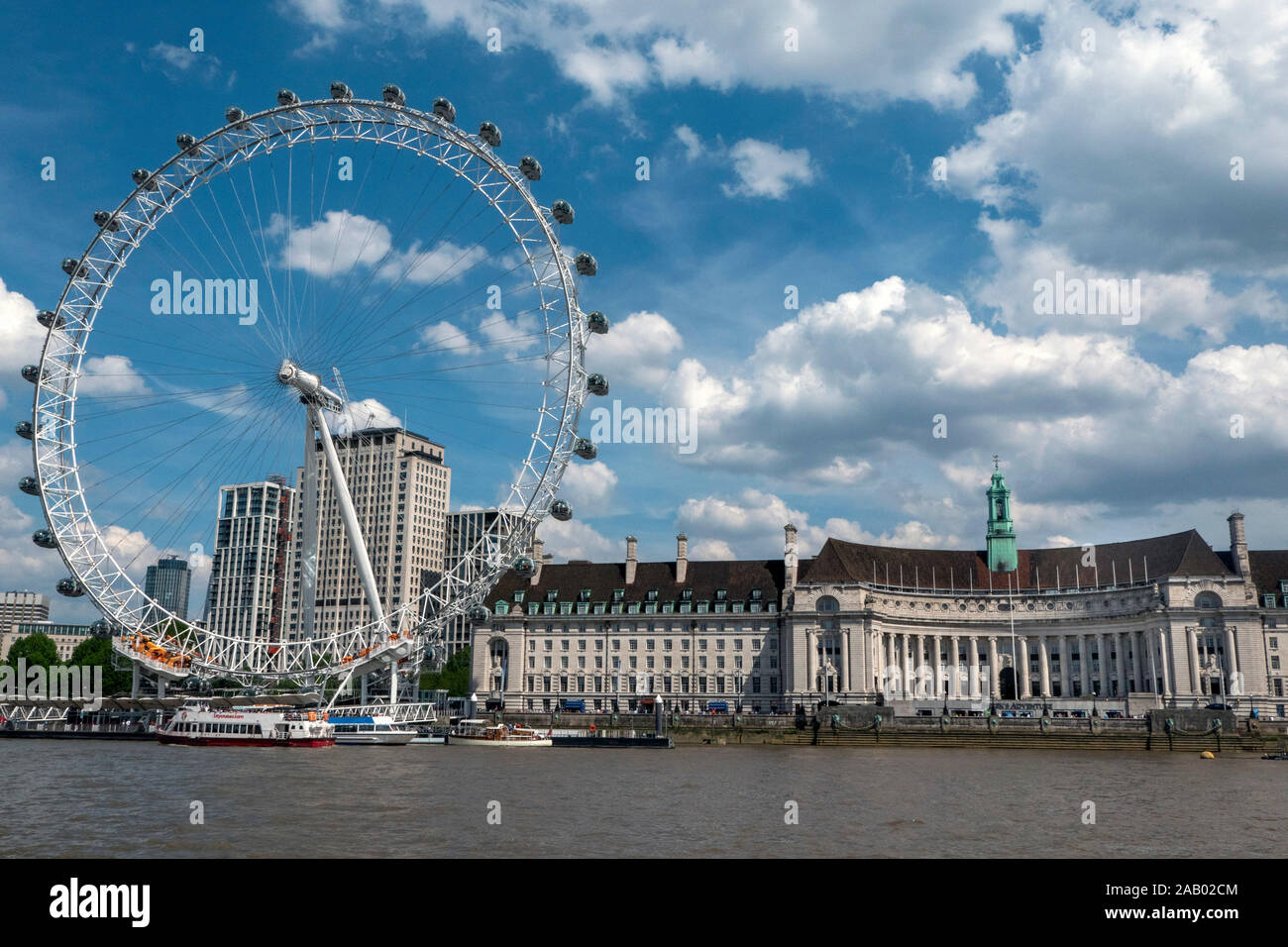 London Eye Riesenrad London England Stockfoto