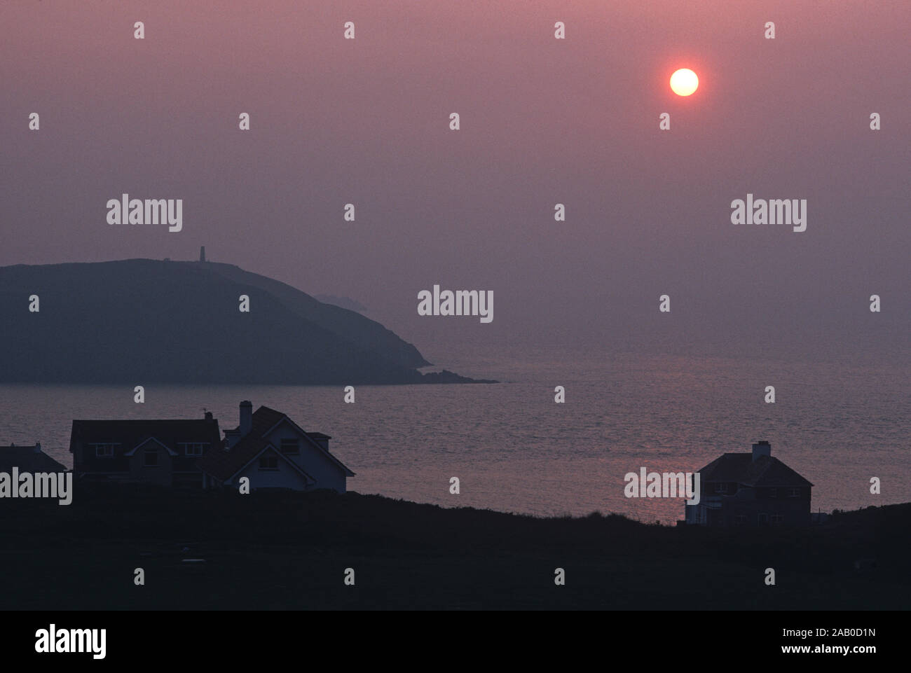 Schrittmotor Punkt landspitze an der Atlantikküste, North Cornwall, England, Großbritannien Stockfoto
