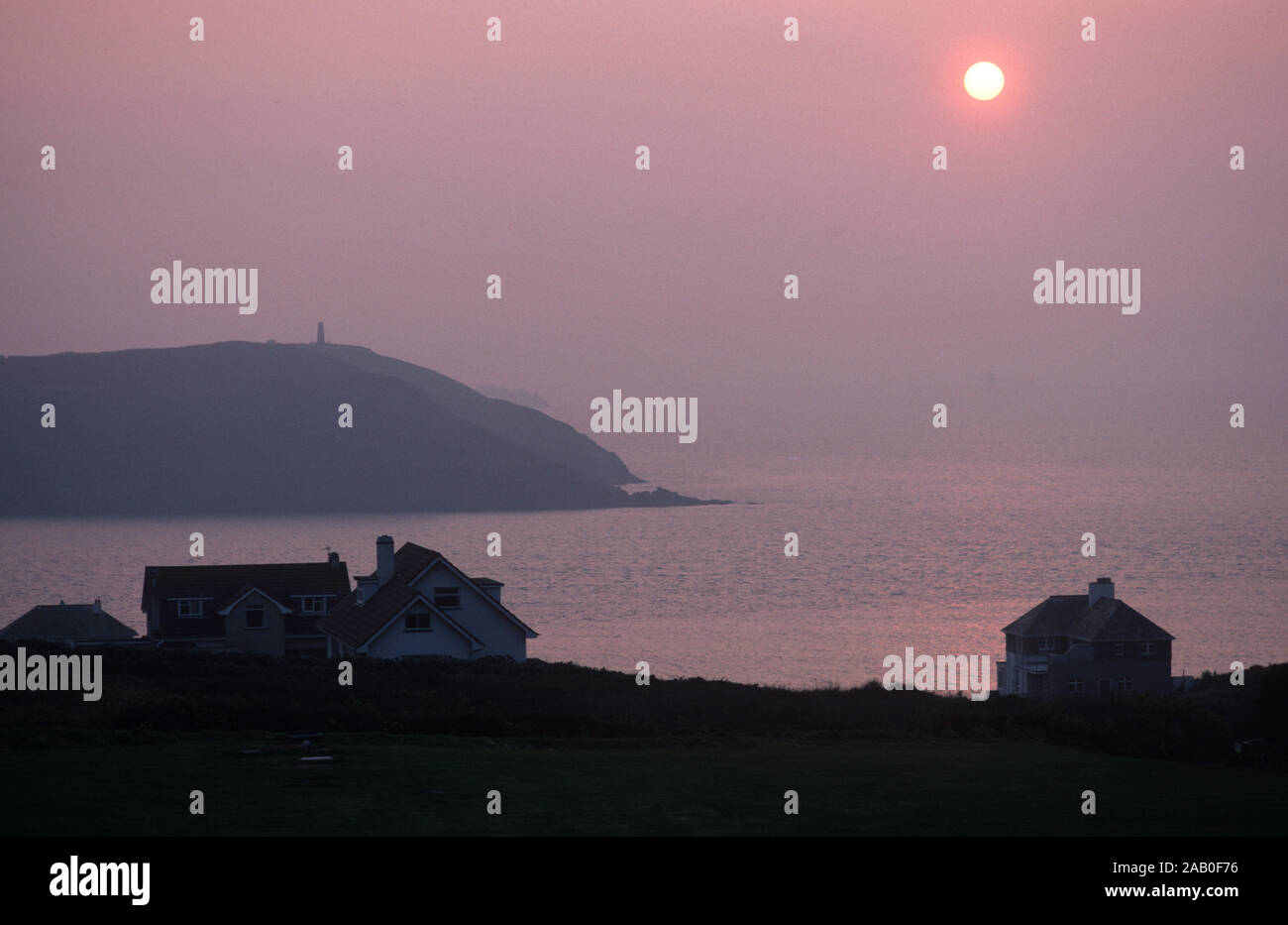 Schrittmotor Punkt landspitze an der Atlantikküste, North Cornwall, England, Großbritannien Stockfoto