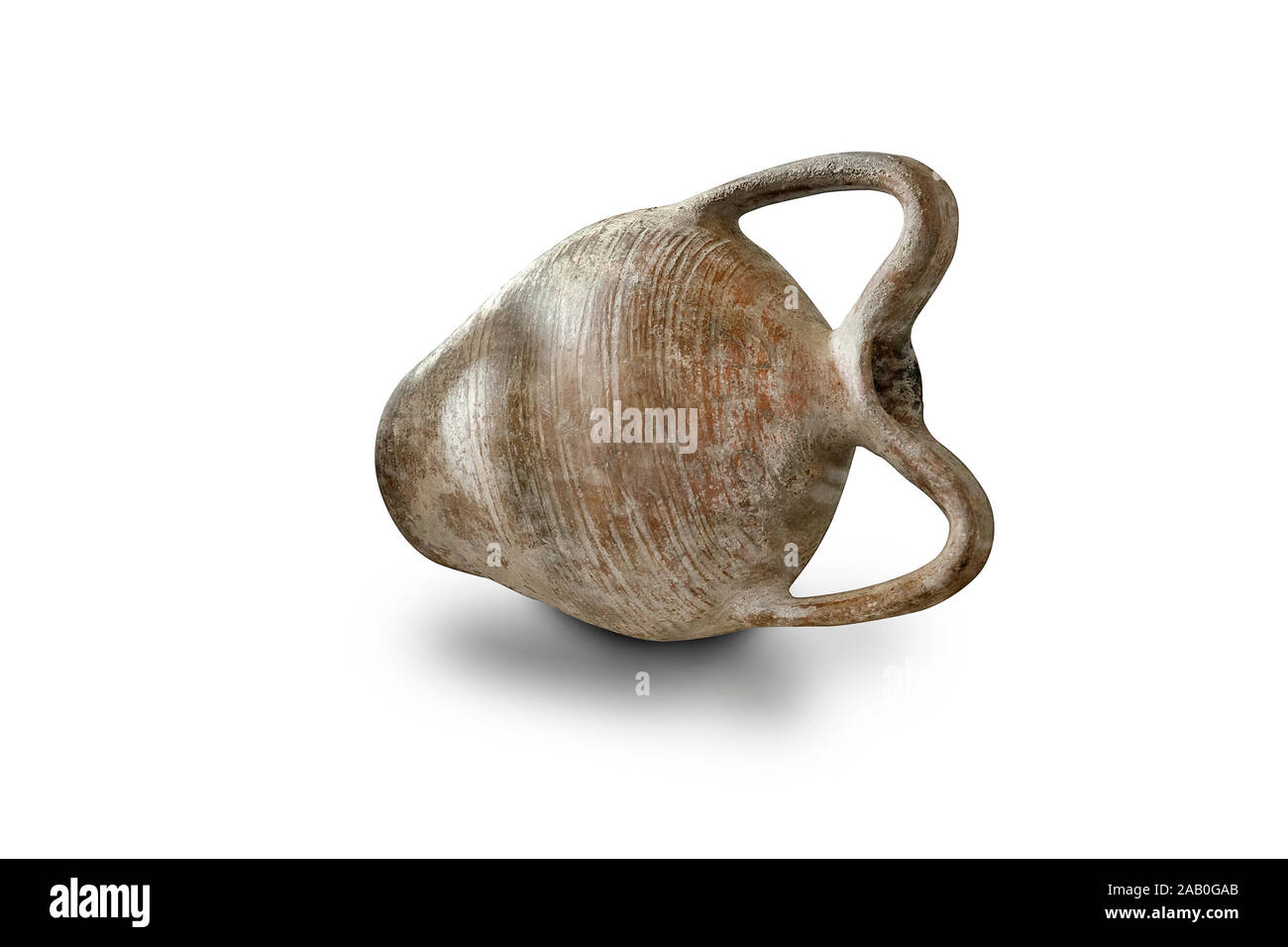 Alte mittelalterliche Amphora (Schiff). 12. und 13. Jahrhunderts. Nördlichen Schwarzen Meer Küste. Amphoren wurden für die Lagerung von verschiedenen Produkten verwendet, sowohl flüssige Ein Stockfoto