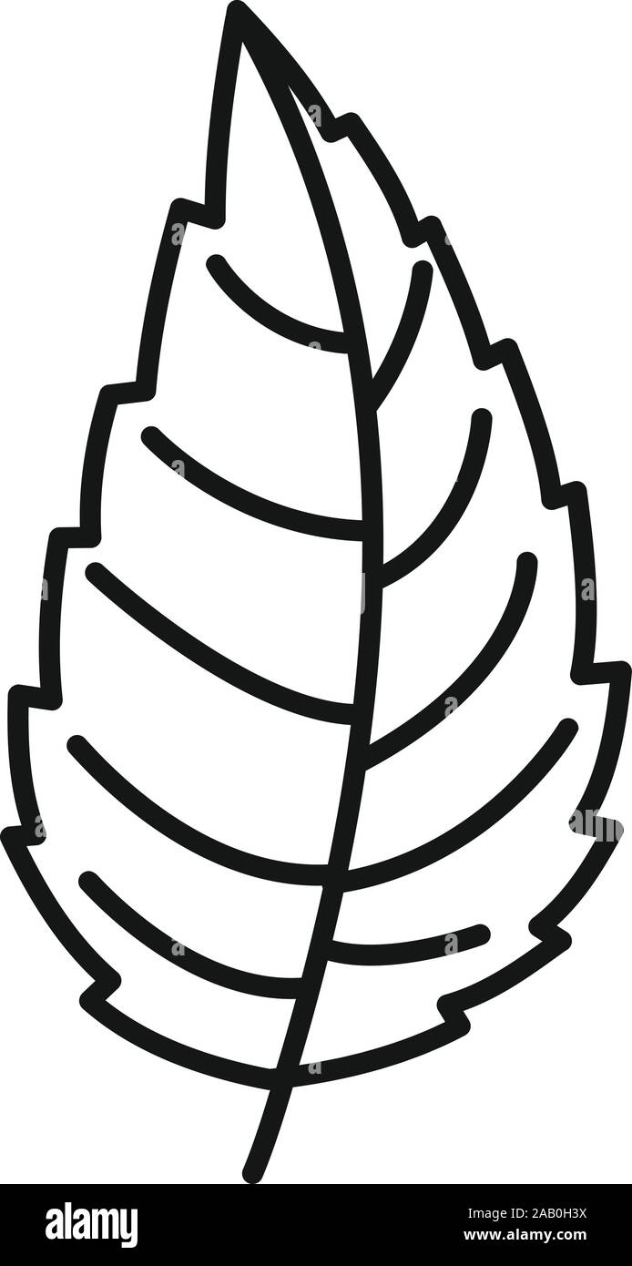 Natürliche minzeblatt Symbol. Übersicht natürliche Minzeblatt vektor Symbol für Web Design auf weißem Hintergrund Stock Vektor