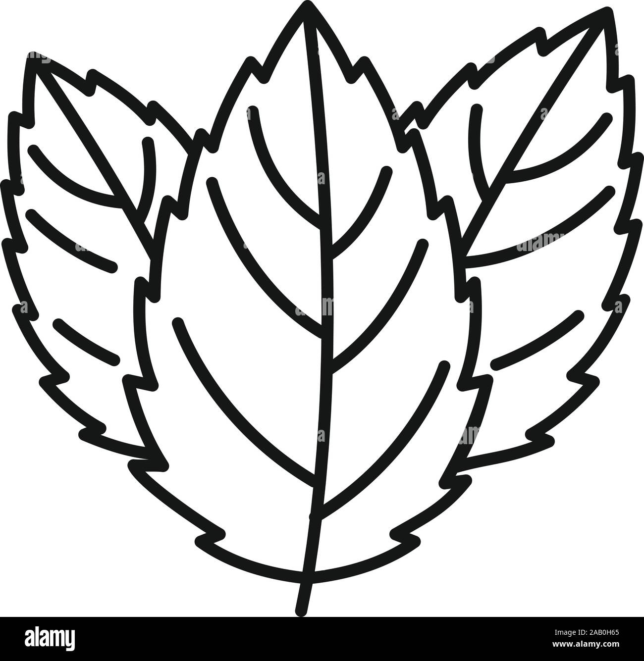 Mint-Symbol. Umrisse mint Vektor Symbol für Web Design auf weißem Hintergrund Stock Vektor