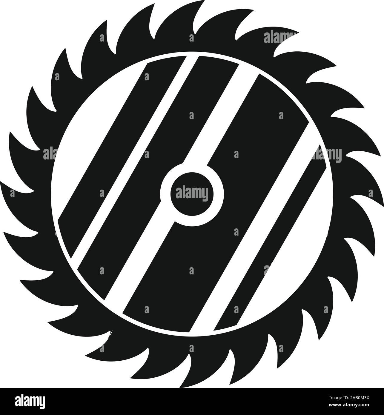 Kreissäge Symbol. Einfache Abbildung der Kreissäge vektor Symbol für Web Design auf weißem Hintergrund Stock Vektor