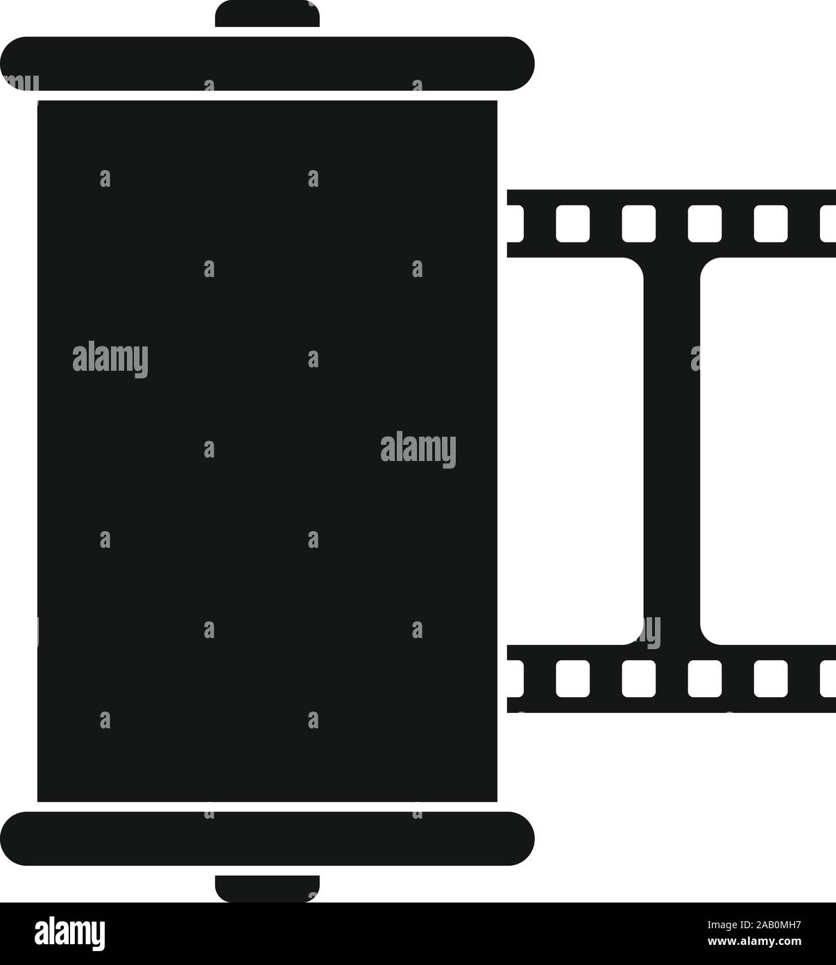 Retro Kamera film Symbol. Einfache Abbildung: retro Kamera film Vektor Symbol für Web Design auf weißem Hintergrund Stock Vektor