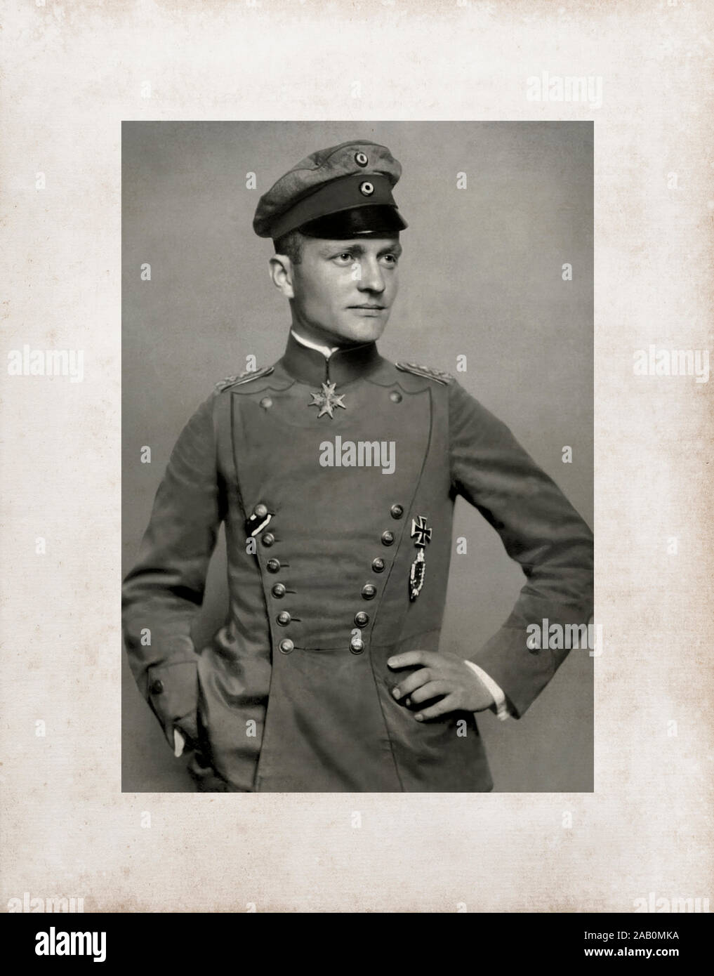 Manfred Albrecht Freiherr von Richthofen (2. Mai 1892 - 21. April 1918), die auch als 'Red Baron', war ein Fighter Pilot mit der Deutschen Luftwaffe du bekannt Stockfoto