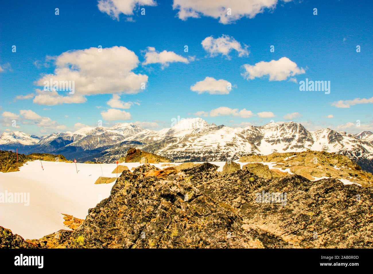 Whistler Blackcomb in British Columbia, Kanada Stockfoto