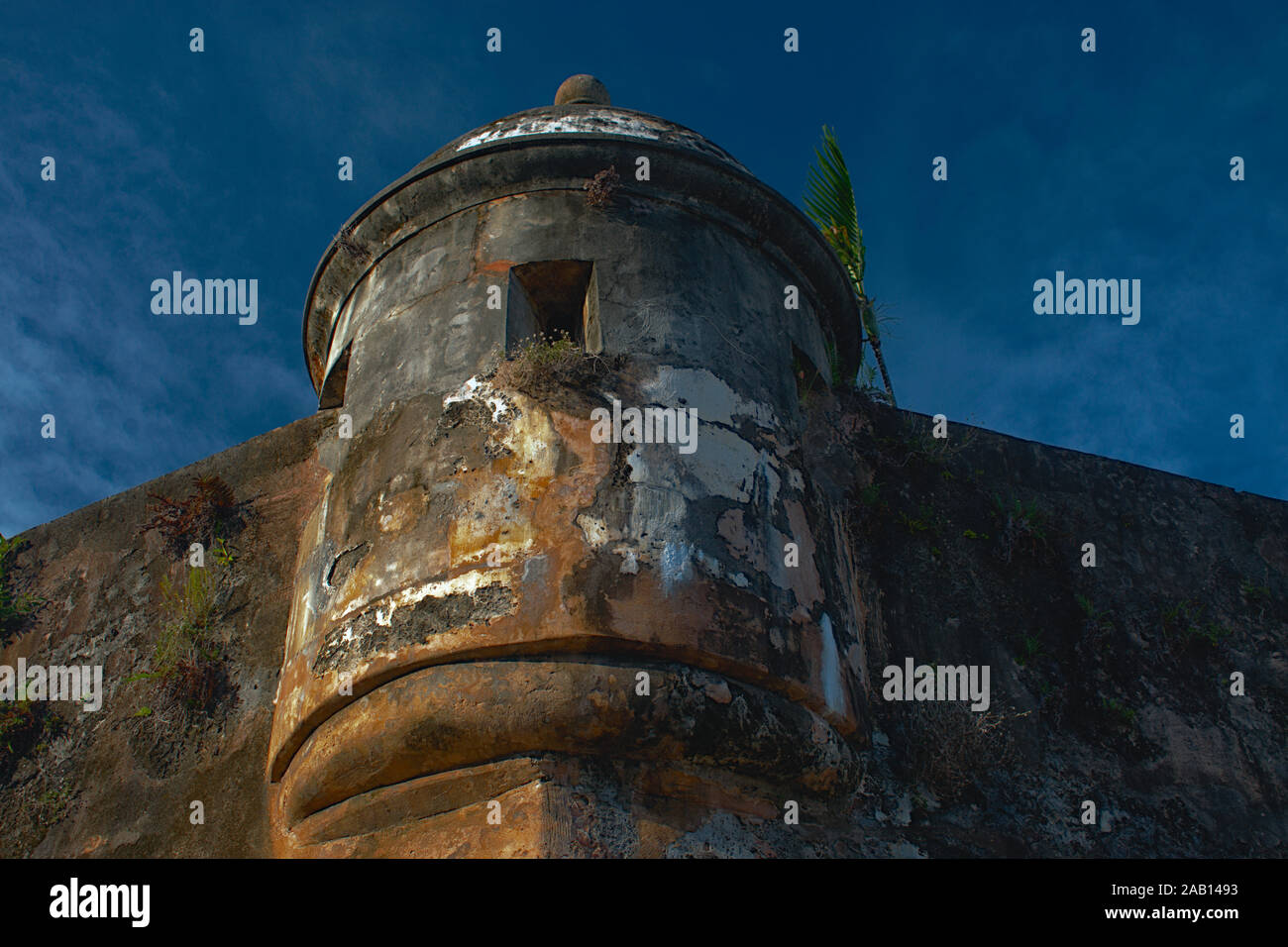 Garita, Paseo La Princesa, alten Teil von San Juan. Stockfoto