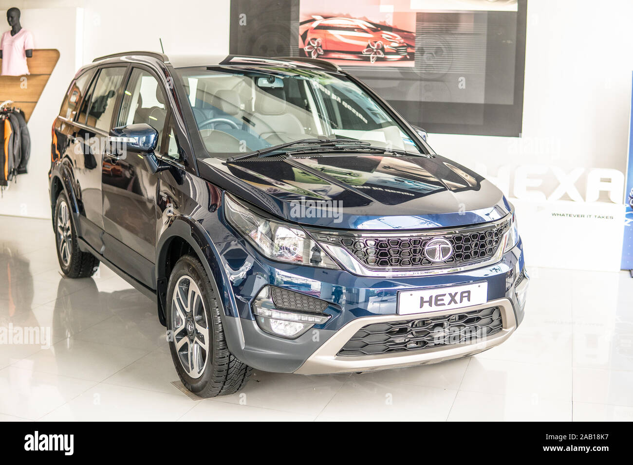 Bangalore, Indien, Juni 2018, Bengaluru City, Tata Hexa SUV-Auto von Tata Motors in Indien Stockfoto